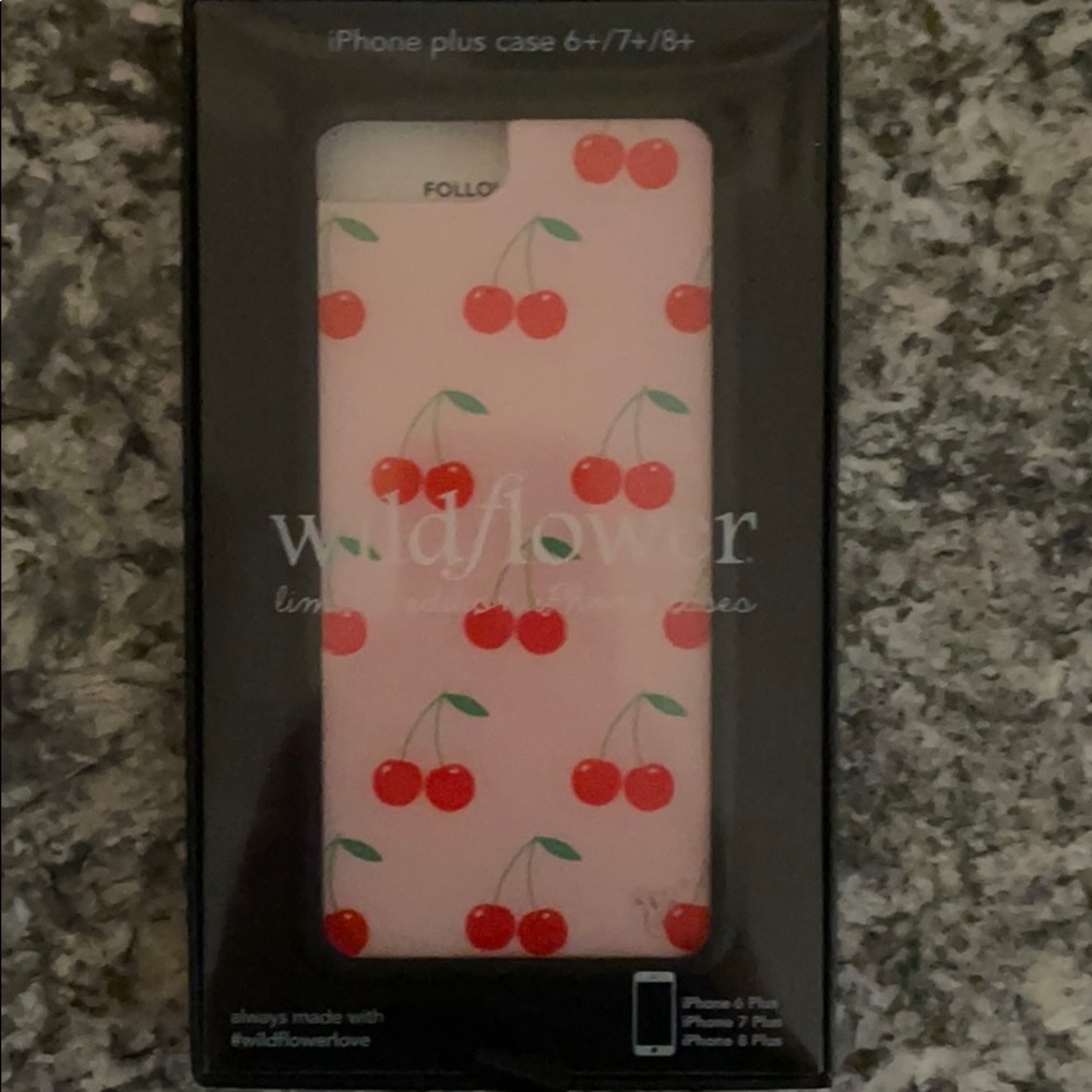 WILDFLOWER iphone 6,7,8 plus cherry phone case